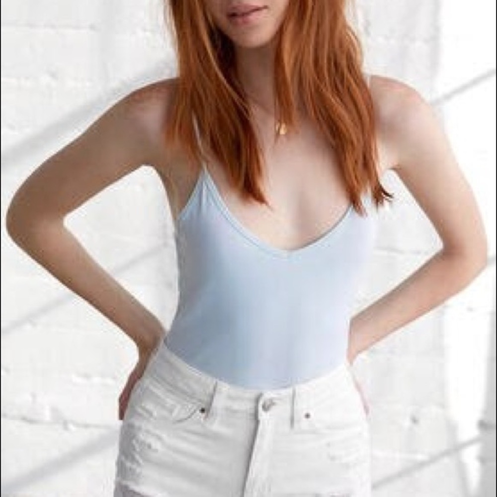 PS Basics by Pacsun Basic Bodysuit - light blue
